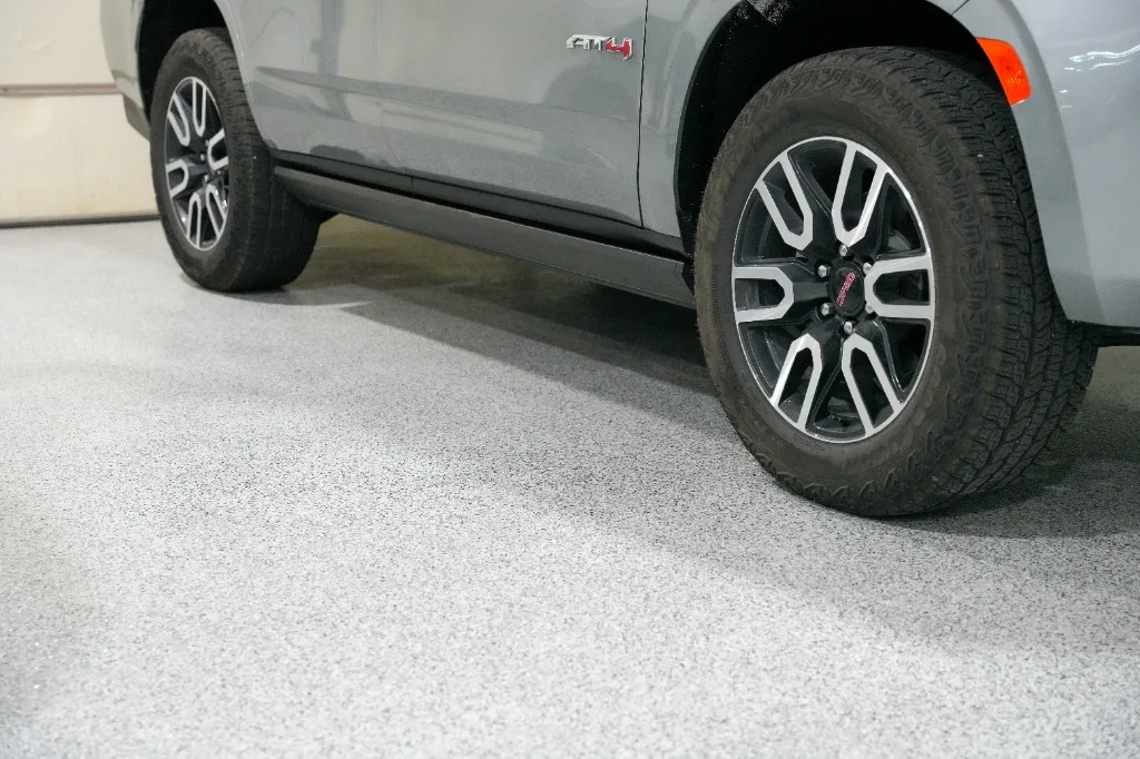 "Silver Bells" Blend Epoxy Flake Garage Floor